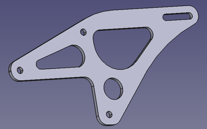 RAW 700 Рама-Боковина крепления регуля левая